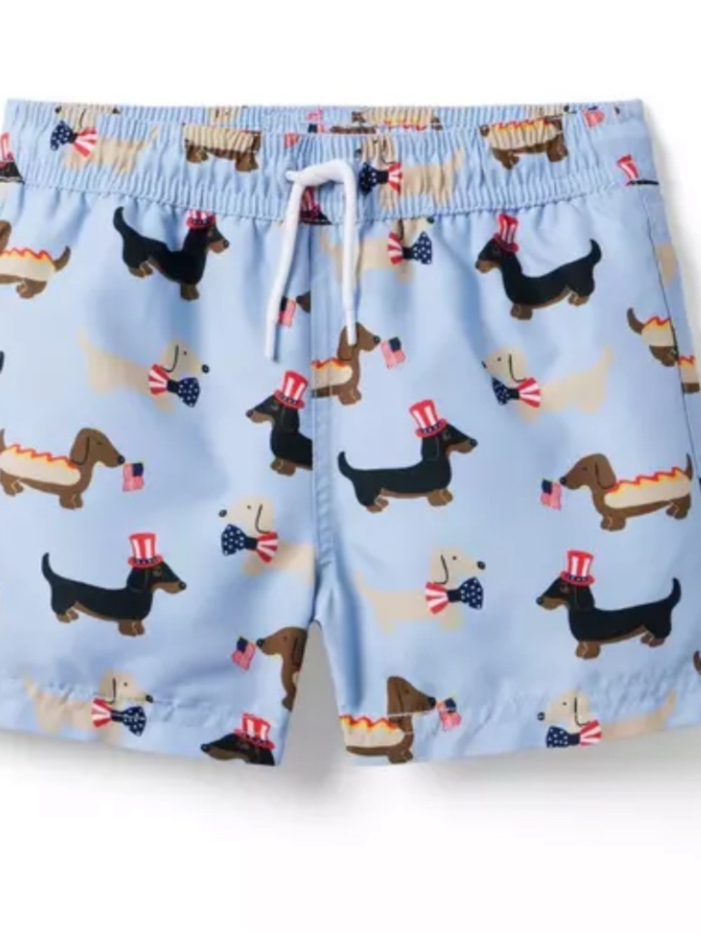 Boys Janie and Jack recycled hot dog swim trunk